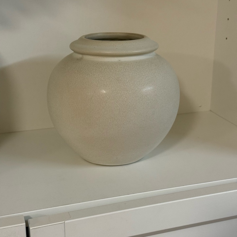 Threshold by STUDIO MCGEE Beige, Cream Ceramic Vase